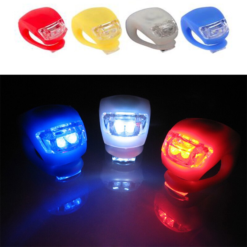 Fiets Light Fiets Achterlicht Waterdichte Siliconen Led Head Voor Achter Wiel Verlichting Fiets Koplamp Fietsen Fietsaccessoires
