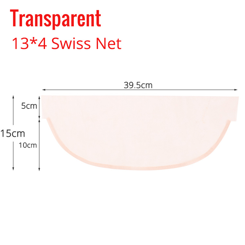 Nunify 1 Stks/partij Goedkope Hd Kant Voor Pruik Maken Diy Pruik Maken Accessoires Haar Tools Zwitserse Kant Haar Netto 4pcs Houten Pruik Naald: transparent 13x4