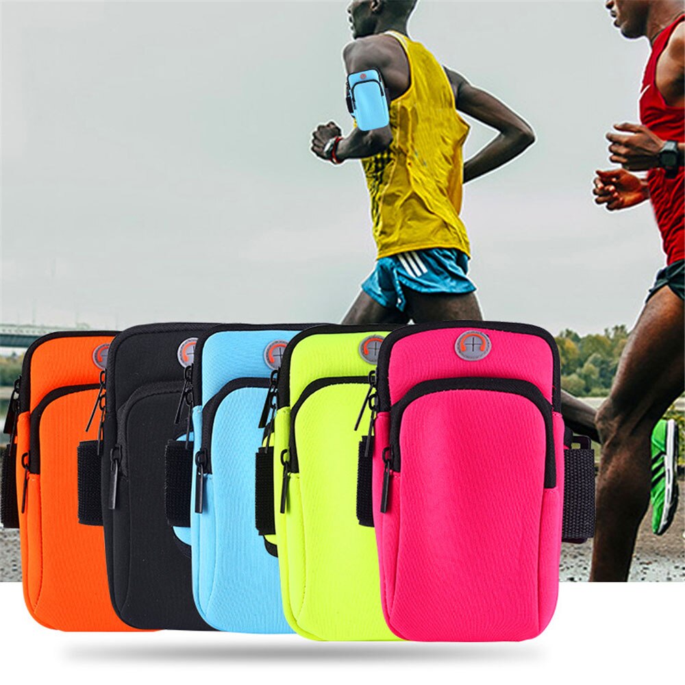 Funda deportiva para brazo móvil para correr para hombre y mujer, bolso de muñeca para teléfono, equipo de Fitness, para exteriores