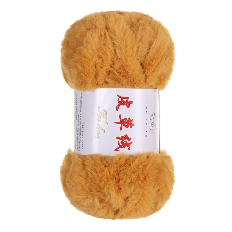 1Pc 100g Super Chunky Bont Garen voor hand breien pluizig zacht warm Gehaakte lijn om trui jas Sjaal Hoed lange pluche draden: Blauw