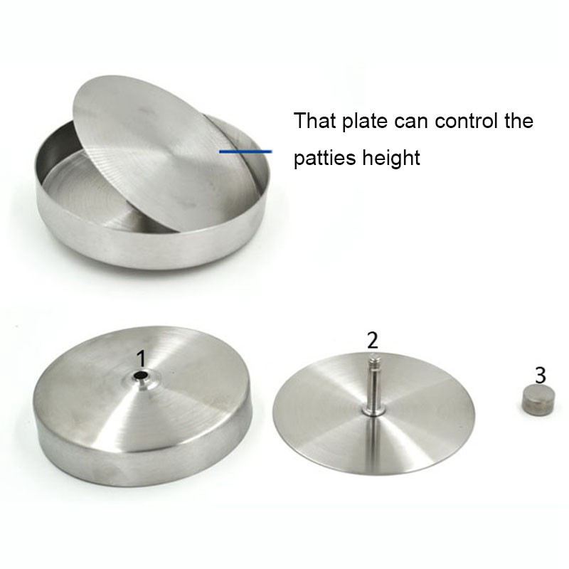 Stainless Steel Hamburger Patties Mold Maker Hand Operated Burger Press Kitchen Accessories Cooking Tools
