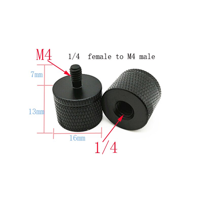 M4 M6 M8 M10 M12 1/4 Man-vrouw Schroef Mount Adapter Fotografie Accessoires Statief Hoofd Quick Release Plaat schroef