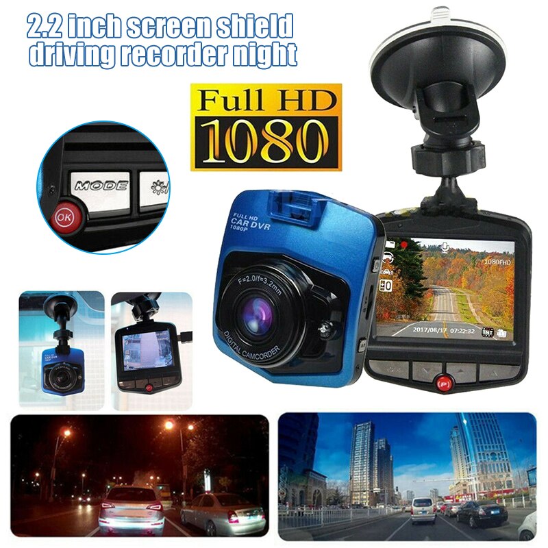 Full HD 1080P 2.2Inch Car DVR Video Recorder Night Vision Dash Cam Camera PUO88