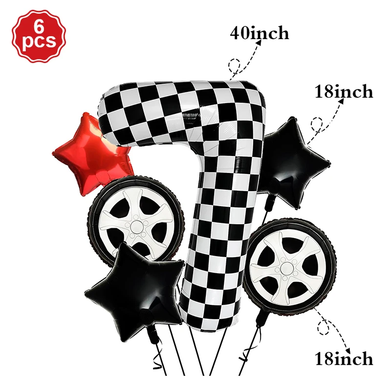 Motocross Party Decoration Foil Motorcycle Balloons Boys Dirt Bike Kids Race Car Motor Birthday Party Favor Baby Shower Supplies: GRAY