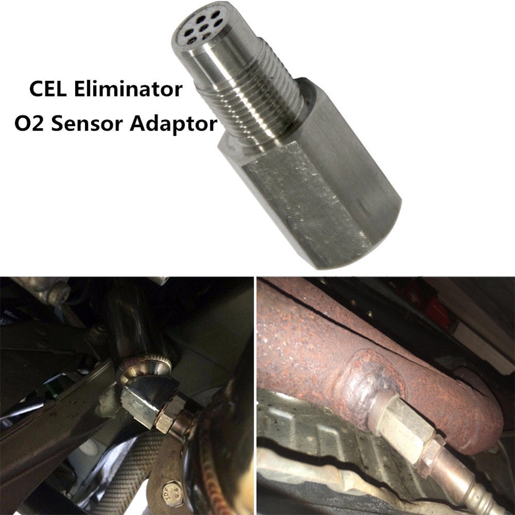 CEL Eliminator Stainless Steel Car Catalytic Converter Auto Check Engine Light O2 Sensor Adapter Universal Tool Mini Parts