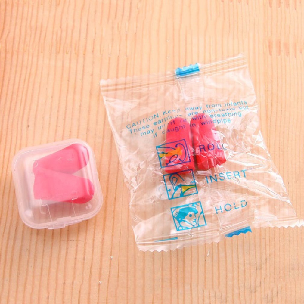 Soft Sponge Ear Plugs Sound Insulation Ear Protection Earplugs Noise Reduction Sleeping Plugs with Storage Box