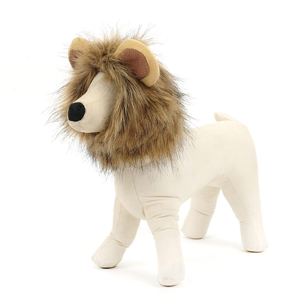 Chats vêtements Lion crinière chat Costume Lion cheveux perruque casquette chien Costumes pour petits chiens noël Halloween animaux Costumes produits pour animaux de compagnie