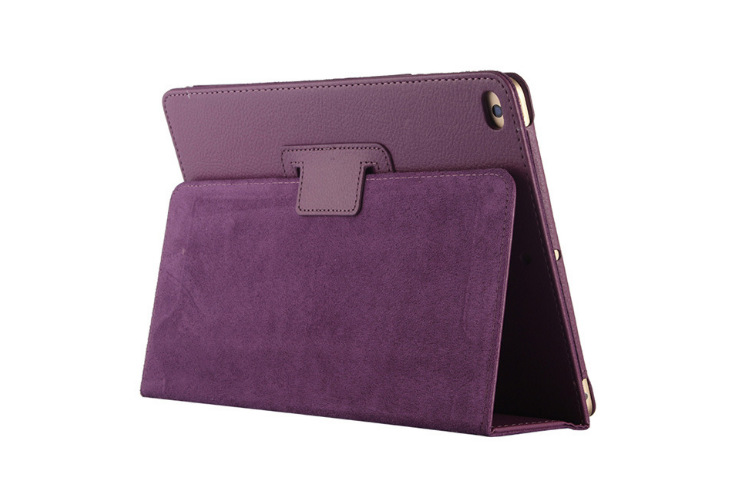 For iPad 5th 6th Gen Case 9.7inch Pu Leather Magnetic Auto Sleep/Wake Two-fold Stand Cover Funda For iPad Air 1 2 Case:  iPad Air 2 (9.7-inch) / Black
