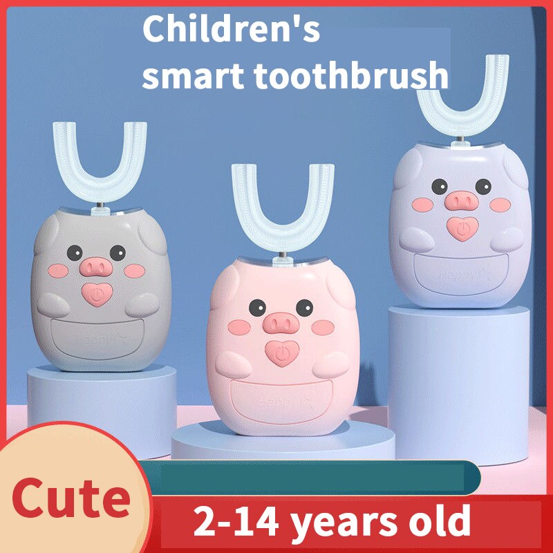 Kinderen Elektrische Tandenborstel Cartoon Patroon Tandenborstel Kinderen Zachte Siliconen Automatische Ultrasone Tandenborstel Mi