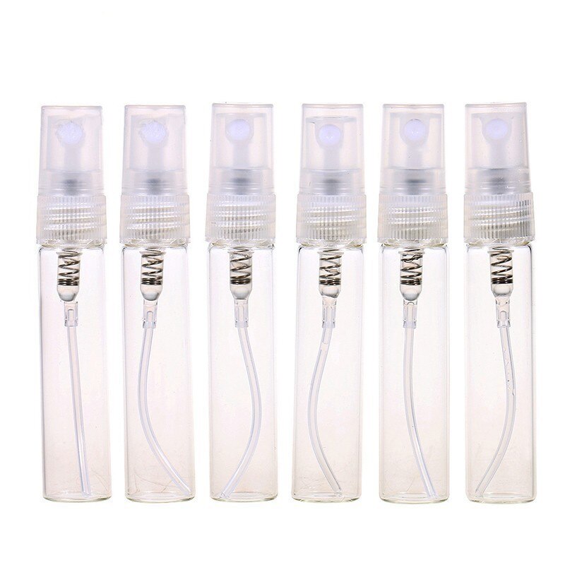 5 Stks/partij 5Ml Glas Navulbare Draagbare Sample Parfumflesjes Travel Spray Verstuiver Lege Parfumfles Mini Sample Container