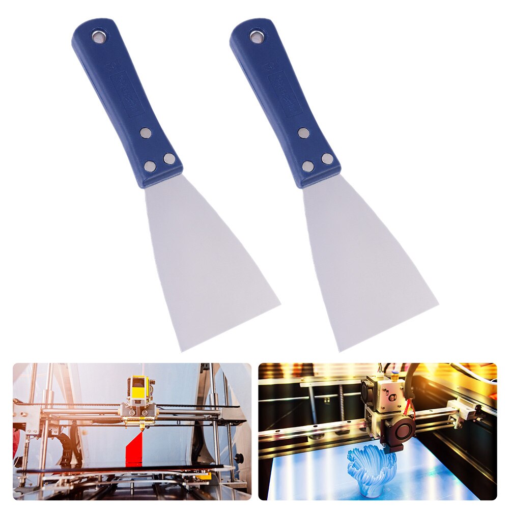2 Stuks Printer Remover Tool Rvs Scrapper 3D Afdrukken Removal Tool Afdrukken Spatel: Default Title