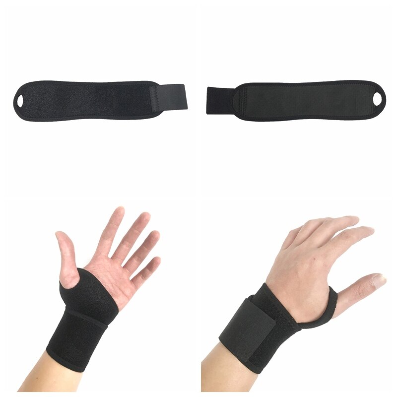 2 Pcs Wrist Guard Band Brace Support Carpal Tunnel Sprains Strain Gym Strap Sports Pain Relief Wrist Hand Protector Wrap Bandage