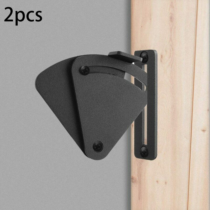 2Pcs Sliding Houten Deur Schuur Gate Klink Hardware Kit Rvs Noise-Gratis Voor Pocket Deuren Garage en Schuur Hout Gates