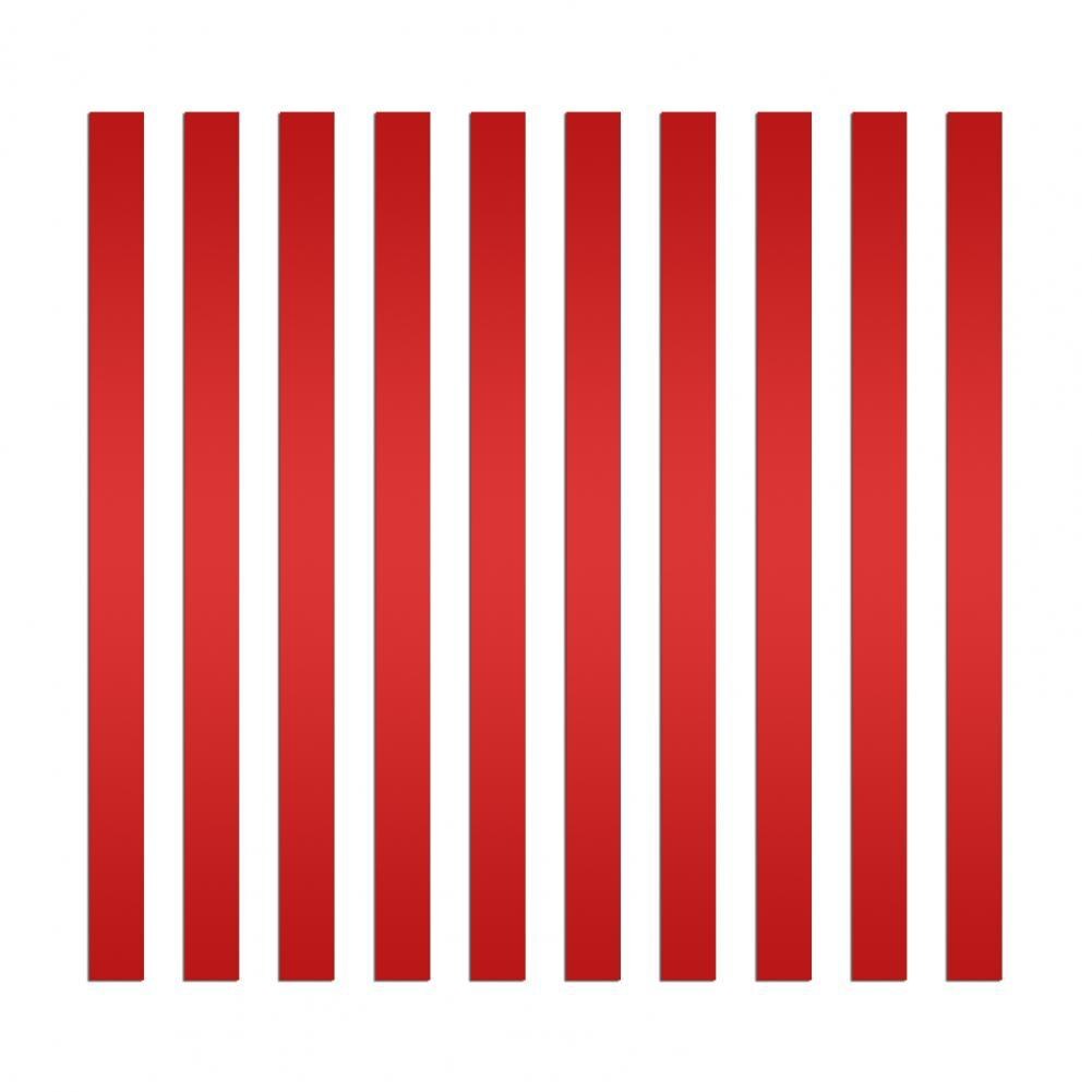 1 Set Useful Mirror Wall Stickers Removable Easy to Matching Acrylic No Residue Wall Line Border Decals: Red A