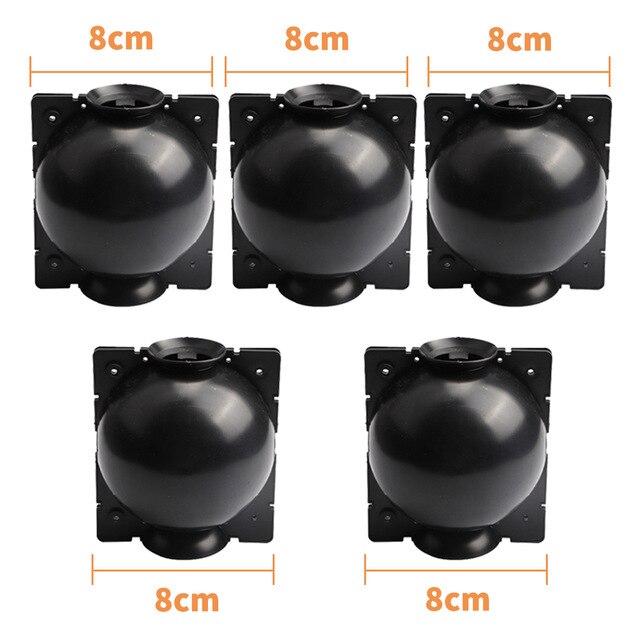 5pcs Plant Rooting Ball Grafting Rooting Growing Box Breeding Case For Garden Plant High-Pressure Propagation Box: 5PC black 8cm