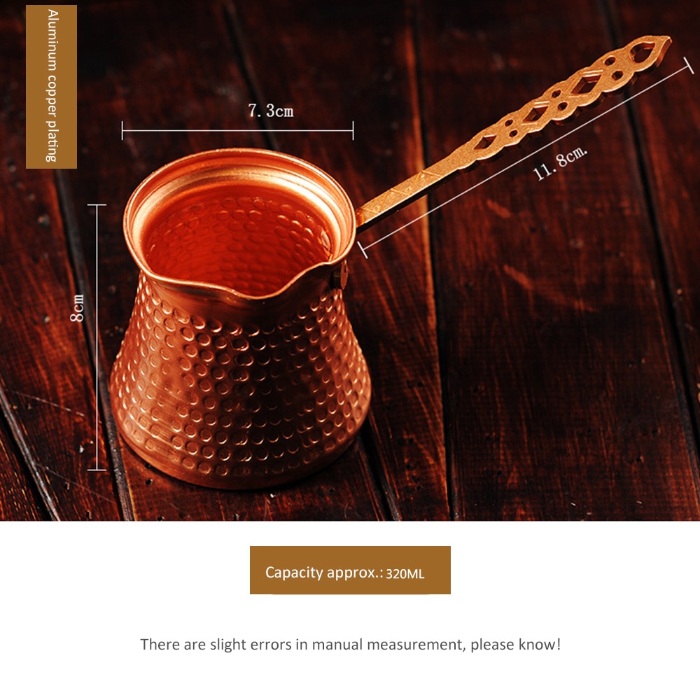 330Ml Aluminium Handvat Cevze Turk Turkse Koffie Pot Koperen Maker