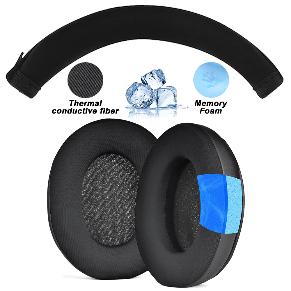 Replacement Foam Ear Pads for HyperX Cloud 123 Alpha, II,III,Stinger,Silver,Core,X,S,Pro Headphones memory foam Earpads Protein: Snow