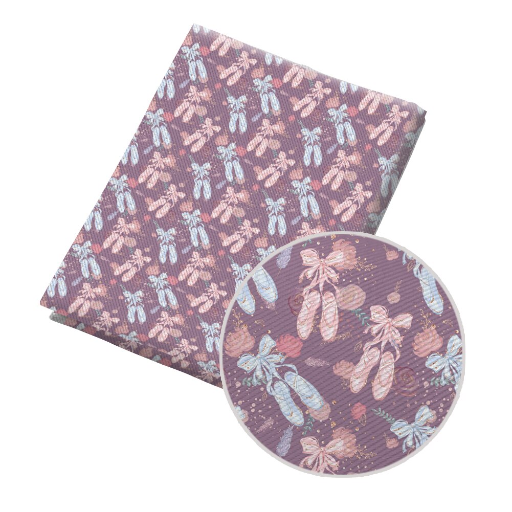 Tissu Kawaii en coton Polyester pour fille, rideau de vêtements pour enfants, housse de coussin, dessin animé, danse de Ballet, bricolage, 50x145CM: PL0500