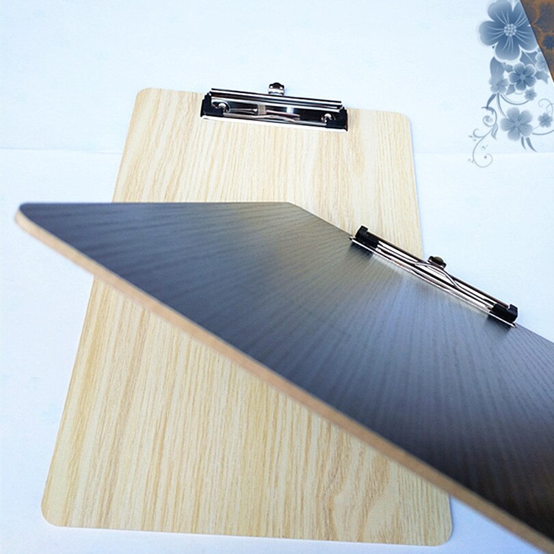 A4 træ menu papirklip bord tegn plakat holder filer dokument menu papir clipboard skriveplade clip klemmappe