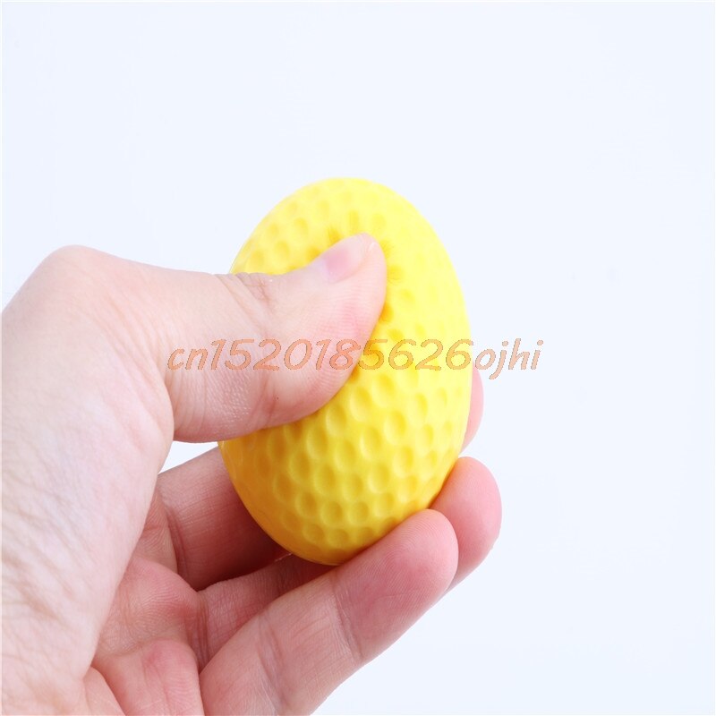 Træning øv golf elastik pu skum bolde gul 10 stk indendørs udendørs sport  #h030#