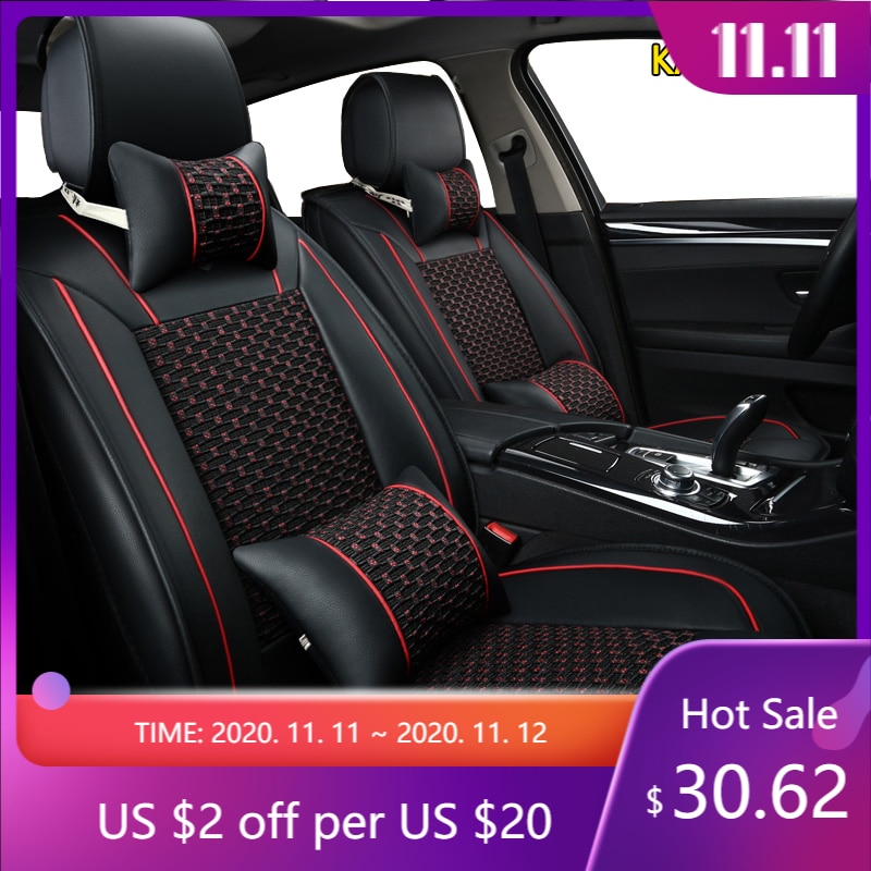 Kadulee 1 Pcs Car Seat Cover Voor Land Rover Range Rover Freelander 2 Discovery 3 Evoque Velar Covers Voor Voertuig zetels