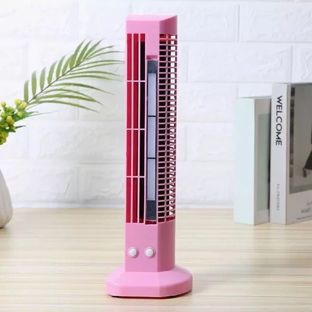 Mini Fan Safe Portable Desktop Cooler Fan With 3 Speed Settings Oscillating Tower Fan For Home Office Travel