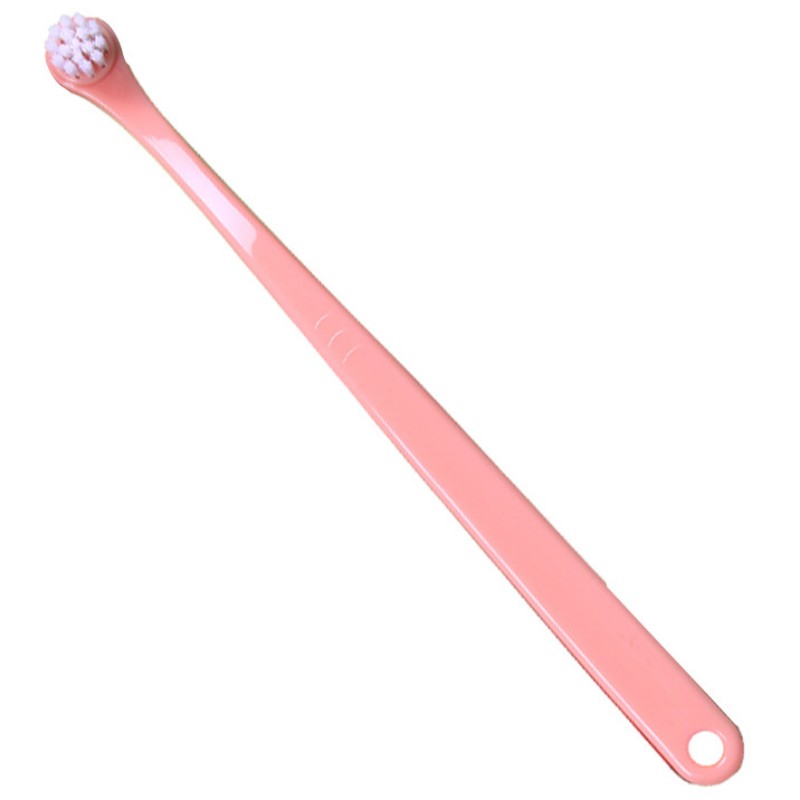 Escova de dentes para cães, cabeça pequena, escova de dentes para animais de estimação, 2 peças, conjunto de limpeza de dentes para cães, cuidados bucais, filhote de cachorro, cabo longo, escova de dentes para gatos: L / SCARLET