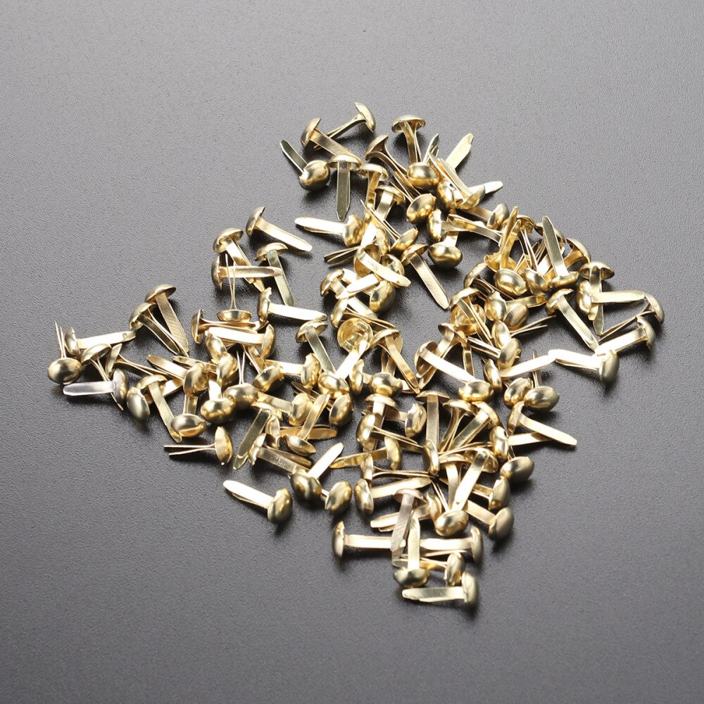 100 Pcs Mini Brads Diverse Kleuren Ronde Brad Pastel Brads Voor Scrapbooking Ambachten Maken Stempelen En Diy-8x20mm