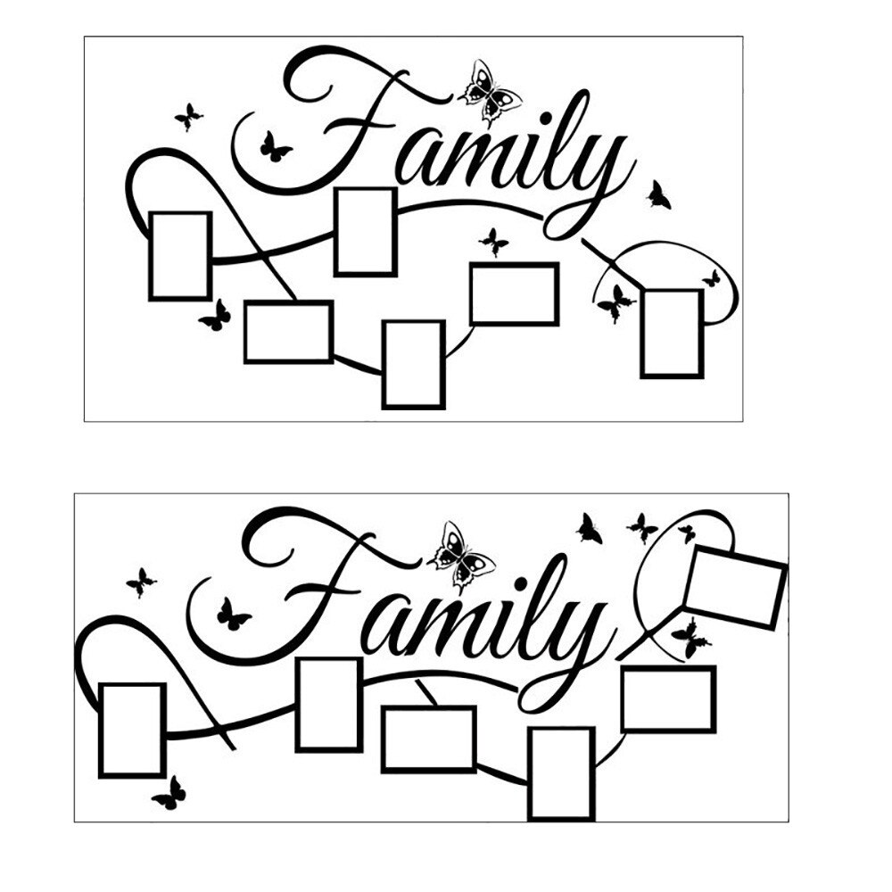 Family Photo Frame Wall Sticker Artist Home Decoration Home Room DecorWall Stickers Mural Family Photo Wall Sticker Mural