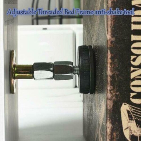 33-44 Mm Verstelbare Schroefdraad Bed Frame Anti-Shake Gereedschap Telescopische Ondersteuning Voor Kamer Muur 84-110mm E2S
