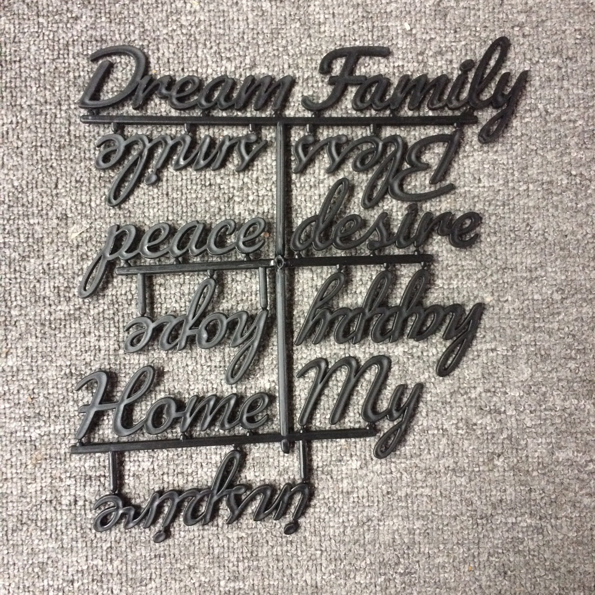 Beautiful Felt Letter Board Wooden Frame Changeable Symbols Numbers Characters Message Boards for Home Office（Only Letters）: 1