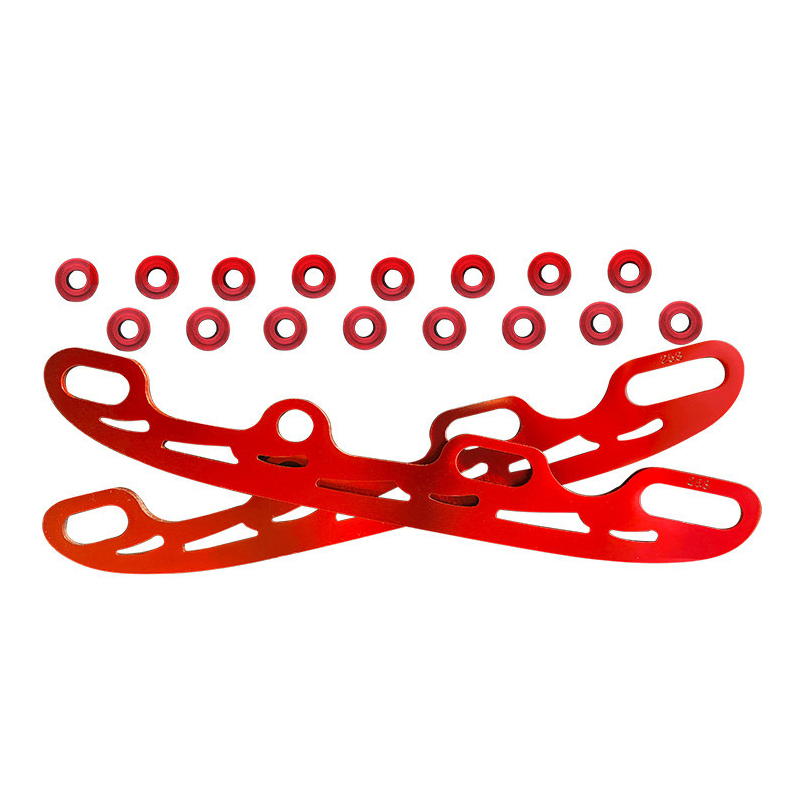 Ice Hockey Blade Ice Skate Roller Replacement Blades Hockey Accessories: Red L