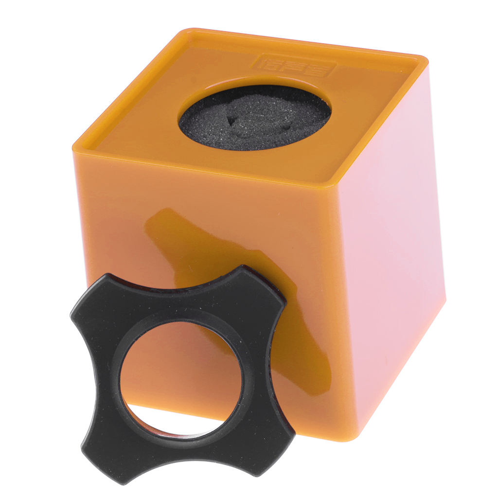 Handheld Microphone Shock Mount Mic Speaker Stand Cube Station Logo 45mm Hole