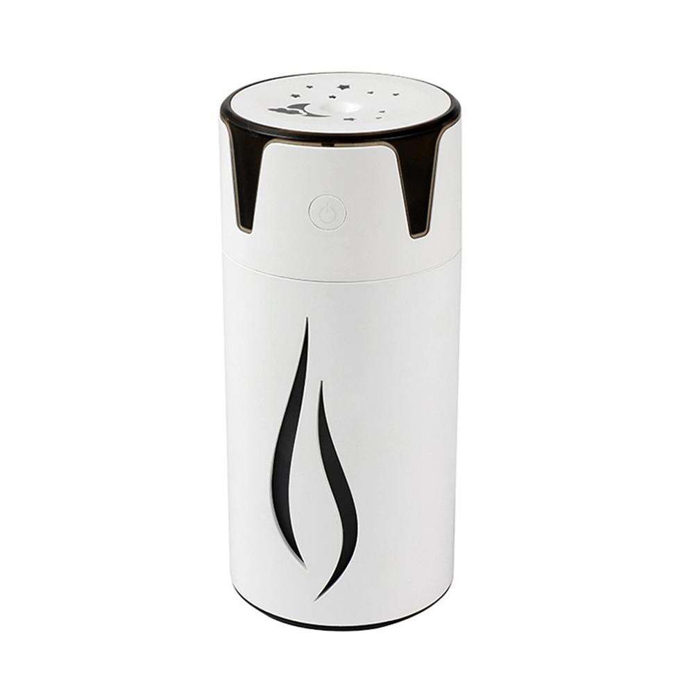 4 Types Humidifier Ultrasonic Whisper-quiet Operation Aroma Diffuser with LED Light Mini Deck Car Air Humidifier Mist Maker: Type C white