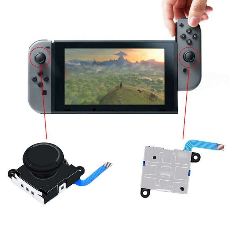 Zwart En Wit Game Controller Analoge Joystick Vervanging Joystick Game Accessoires Voor Nintendo Schakelaar Voor Vreugde-Con