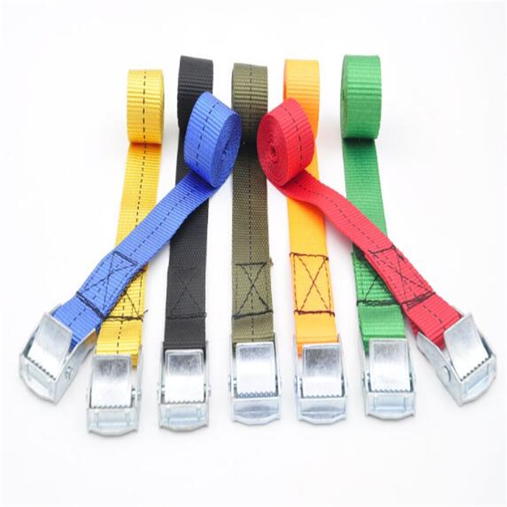 Presse boucle de sangle avec bagages sangle fixe avec marchandises serrant la ceinture corde d&#39;emballage ceinture de serrage 25MM 10 mètres