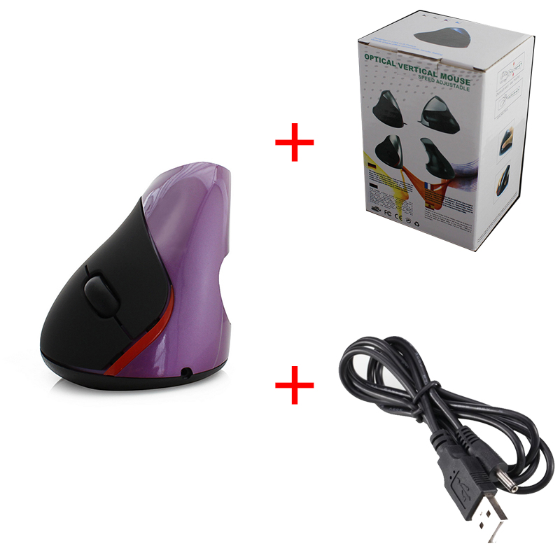 Wired Vertical Mouse Ergonomic Computer Gaming Mause 1200 DPI Wrist Rest Protection Optical Mice for Windows MAC with Box