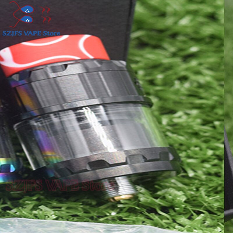 yftk Kylin M RTA Rebuildable 3ml/4.5ml 24mm Tank Atomizer Top honeycomb airflow Large Build Deck Vaporizer vape Tank vs zeux rta: Black