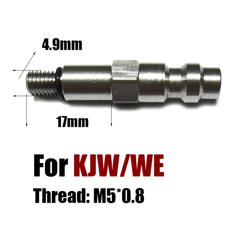 Nuovo Air HPA Soft Magazine rubinetti adattatore valvola adattatore maschio Foster attacco a sgancio rapido Marui KJW/WE KSC/KWA (US): Di Colore Giallo chiaro