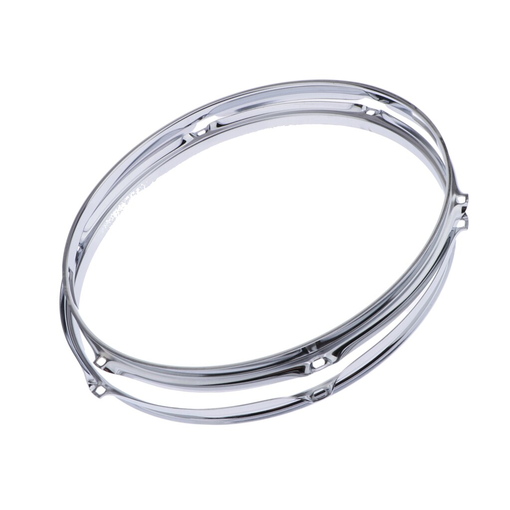 Pair Die-cast 6-lug Snare Drum Hoop - Batter Side - Zinc Alloy - 14 inch 1.2mm
