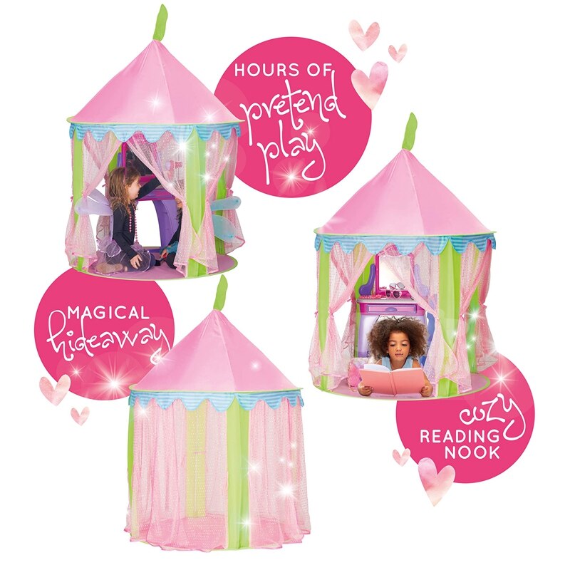 Tenda da gioco per bambini tenda da gioco pieghevole Teepee Princess Castle tenda da gioco per bambini regalo per bambini