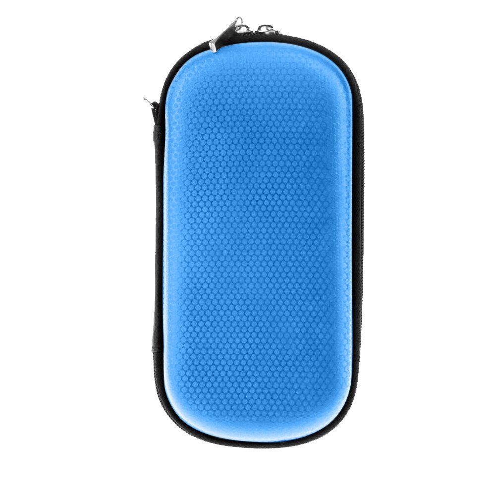 Portable USB Flash Drive Pen Bag Carrying Travel Storage Organizer Case Pouch: Blue