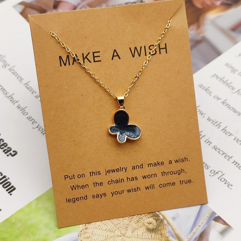 Collier avec pendentif papillon pour femmes et filles, coréenne, , chaîne clavicule dorée, ras du cou, bijoux de déclaration