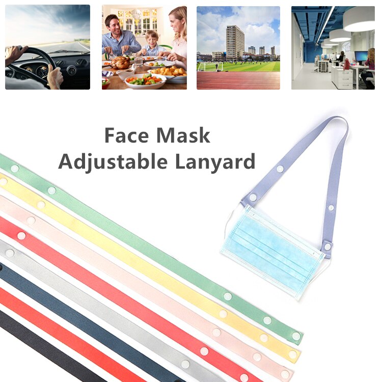 FAST SHIP! Comfortable Adjustable Face Mask Hanging Rope Face Mask Lanyard Mask Holder Adjustable Traceless Ear Hanging Rope