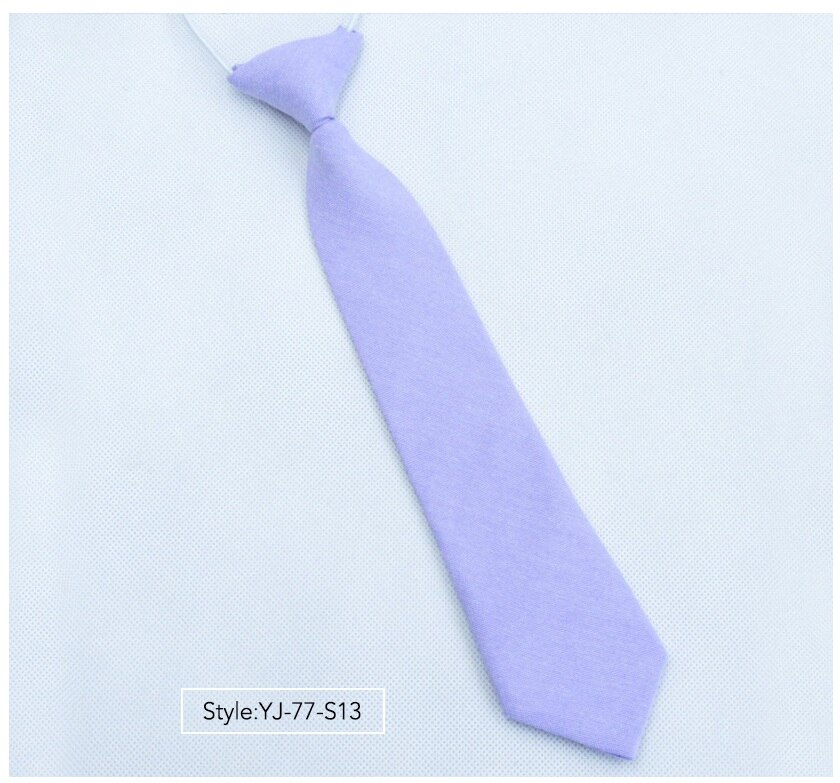Ties for Children Cotton Solid Neck Tie Boys Girls Students Kid Necktie Performance Photograph Graduation Ceremony: YJ-77-S13