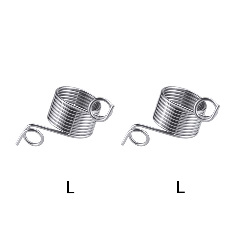 2 stk metal finger fingerbøl garn guide 2 størrelse finger holder strik finger finger ring til hækle strikke håndværk vævning tilbehør: 2