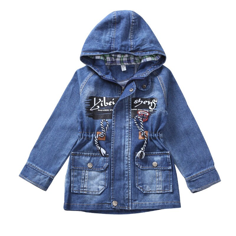 Baby Junge Kleidung Für Jugendliche Jungen Denim Jacke Frühling Oberbekleidung Für freundlicher freundlicher Mantel Für Jungen 4 5 7 9 11 13 15 jahre: 4