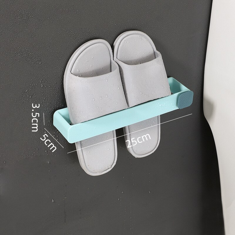 Slipper Gestell selbst klebendes Badezimmer einfacher Slipper Haken WC Drainage Gestell Zauberstab Schlafzimmer Aufbewahrung erschüttert Schuh Wäsche ständer: Gelb