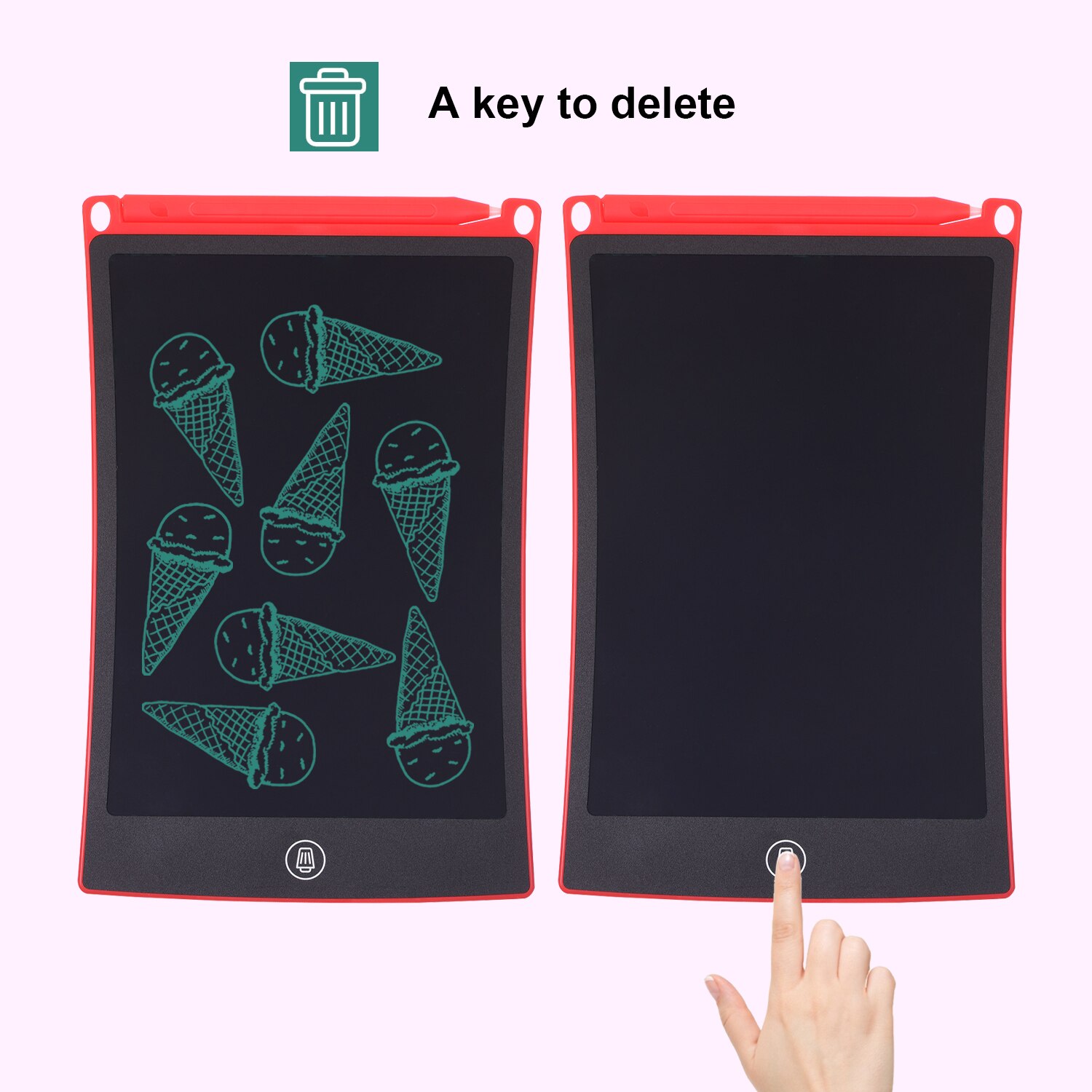 8.5 Inch LCD Writing Pad Drawing Board Tablet Portable Reusable Electronic Handwriting Pad with Stylus Pen Erase Button Lock