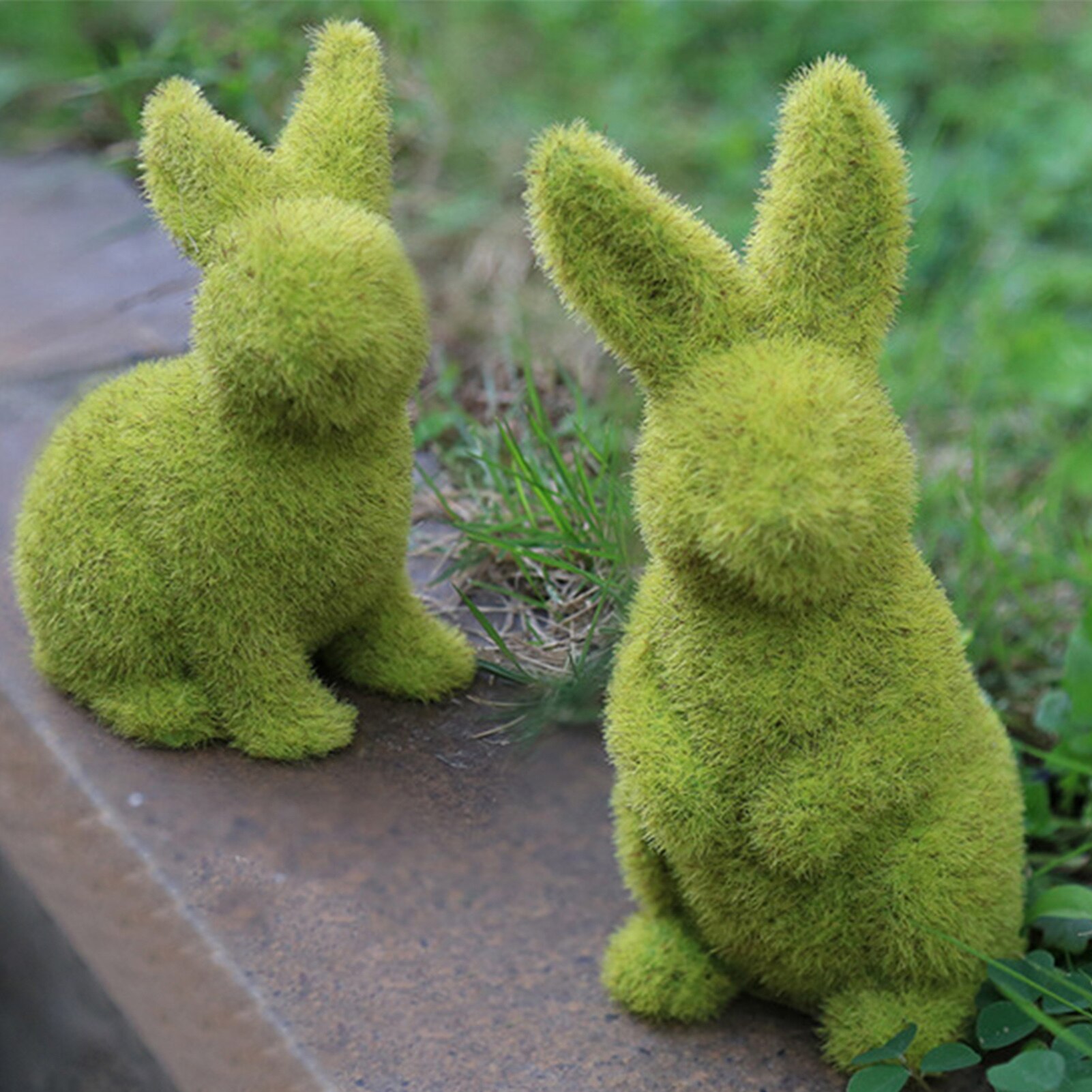 14Cm Handgemaakte Bunni Decor Pasen Imitatie Pasen Resin Massaal Home Garden Outdoor Raamdecoratie Tuin Christian: 2PCS